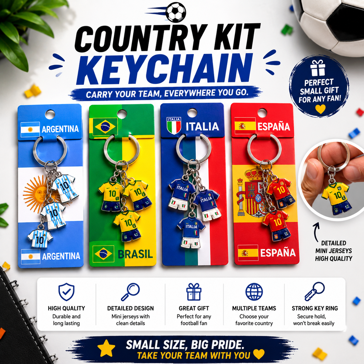 Jersey keychains