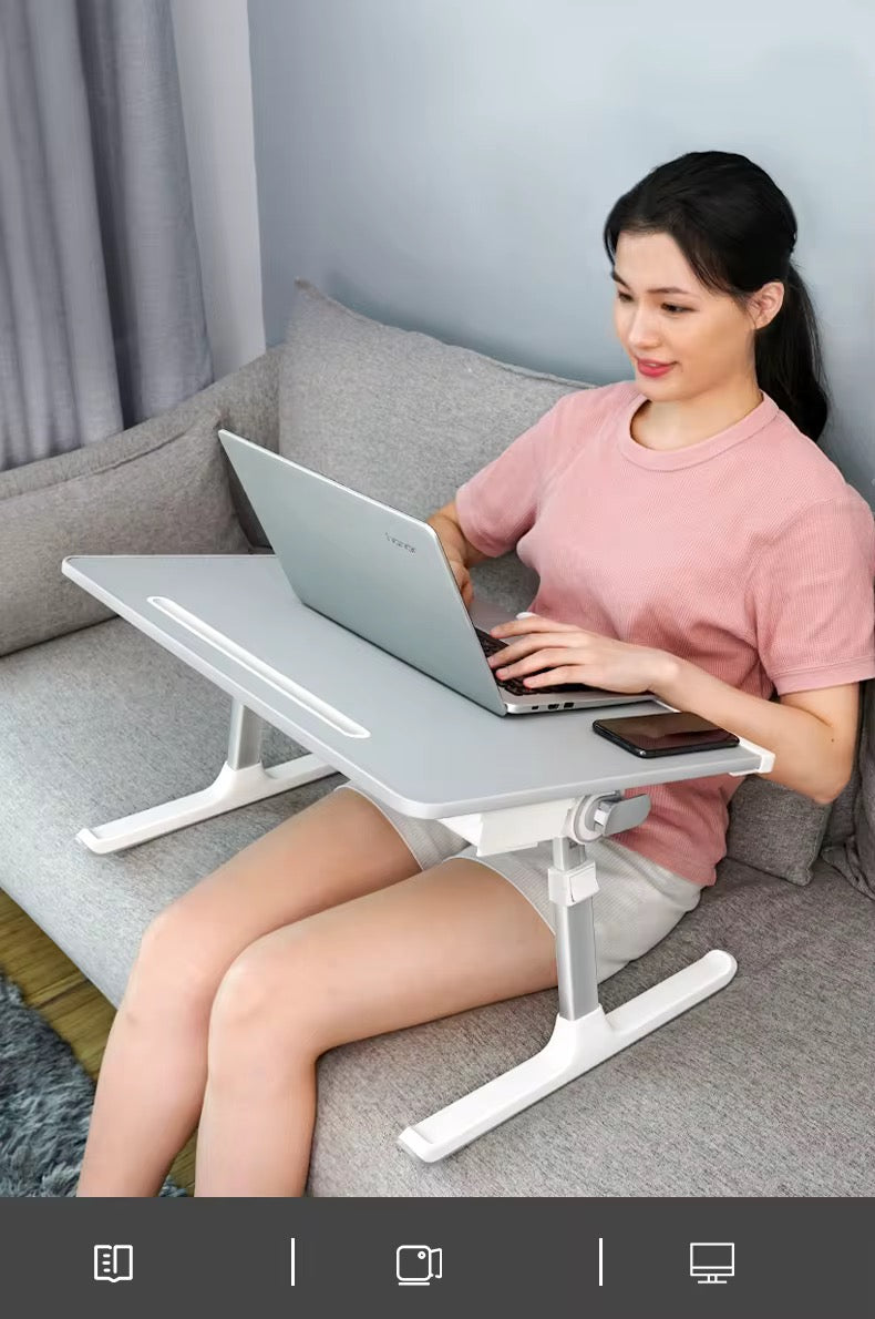 Adjustable XL Laptop & Study Table – Multi-Angle, Foldable & Ultra-Stable